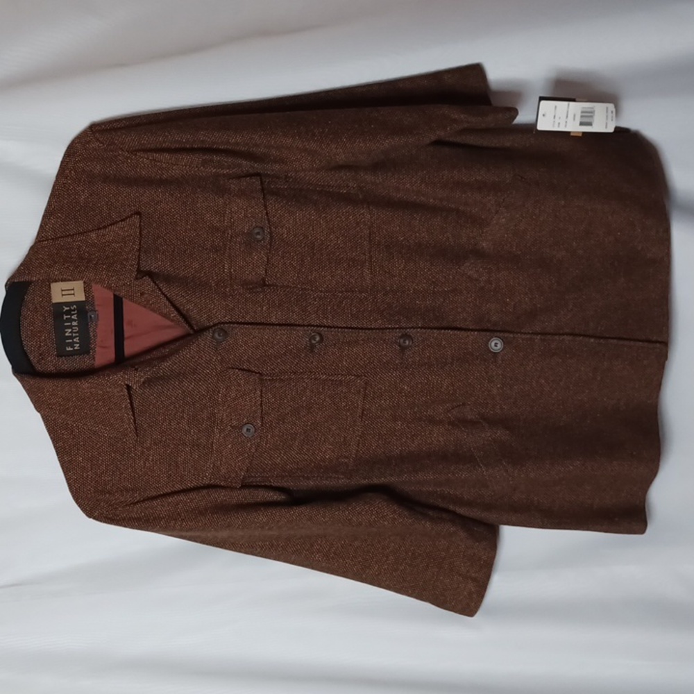 FINITY NATURALS. Women's TOBACCO/CAMEL Color Jacket. 1X